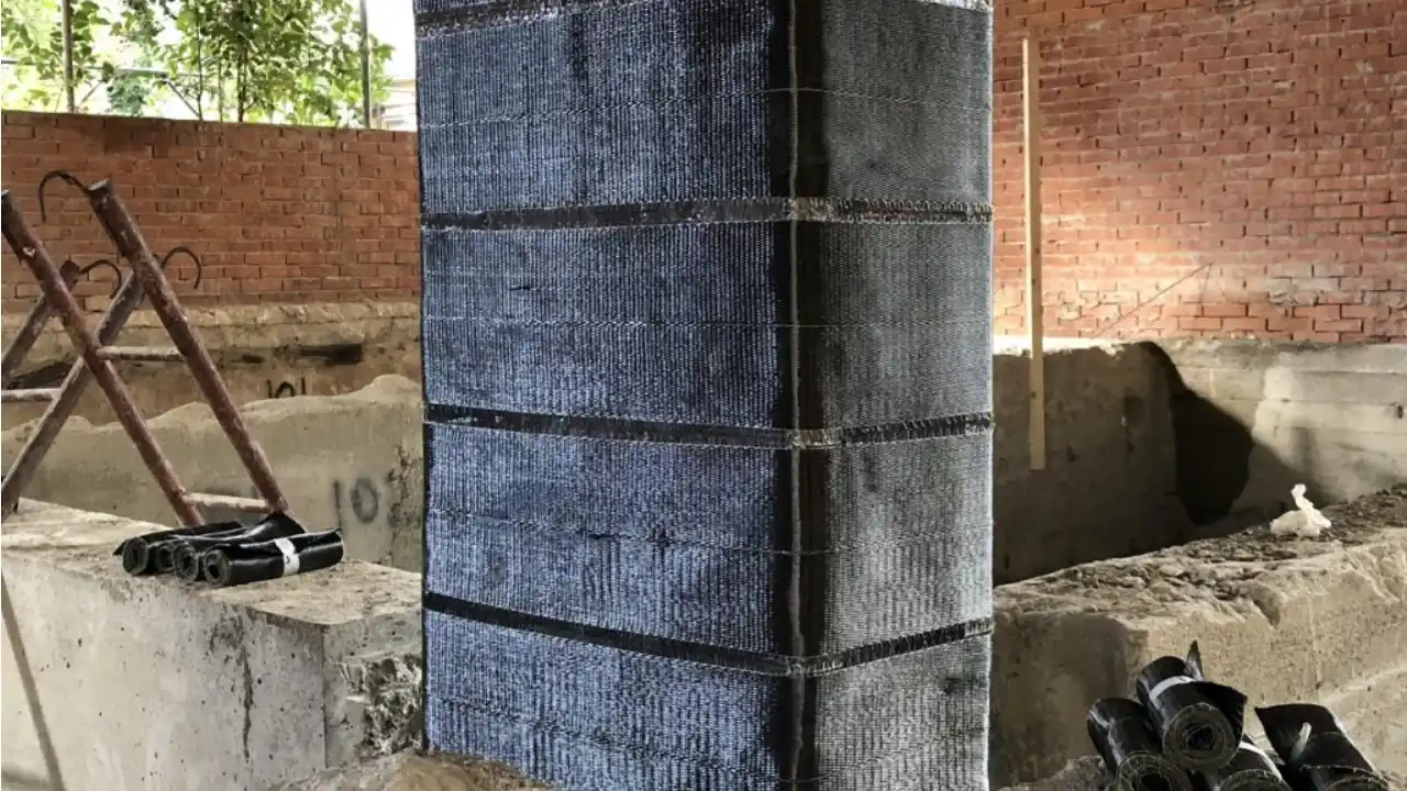 مقاوم سازی ستون بتنی با FRP