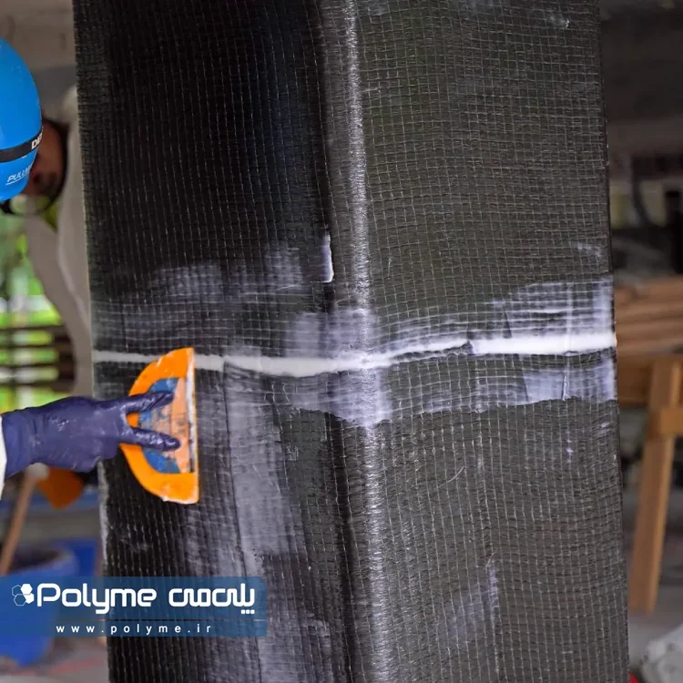 مقاوم سازی ستون بتنی با FRP